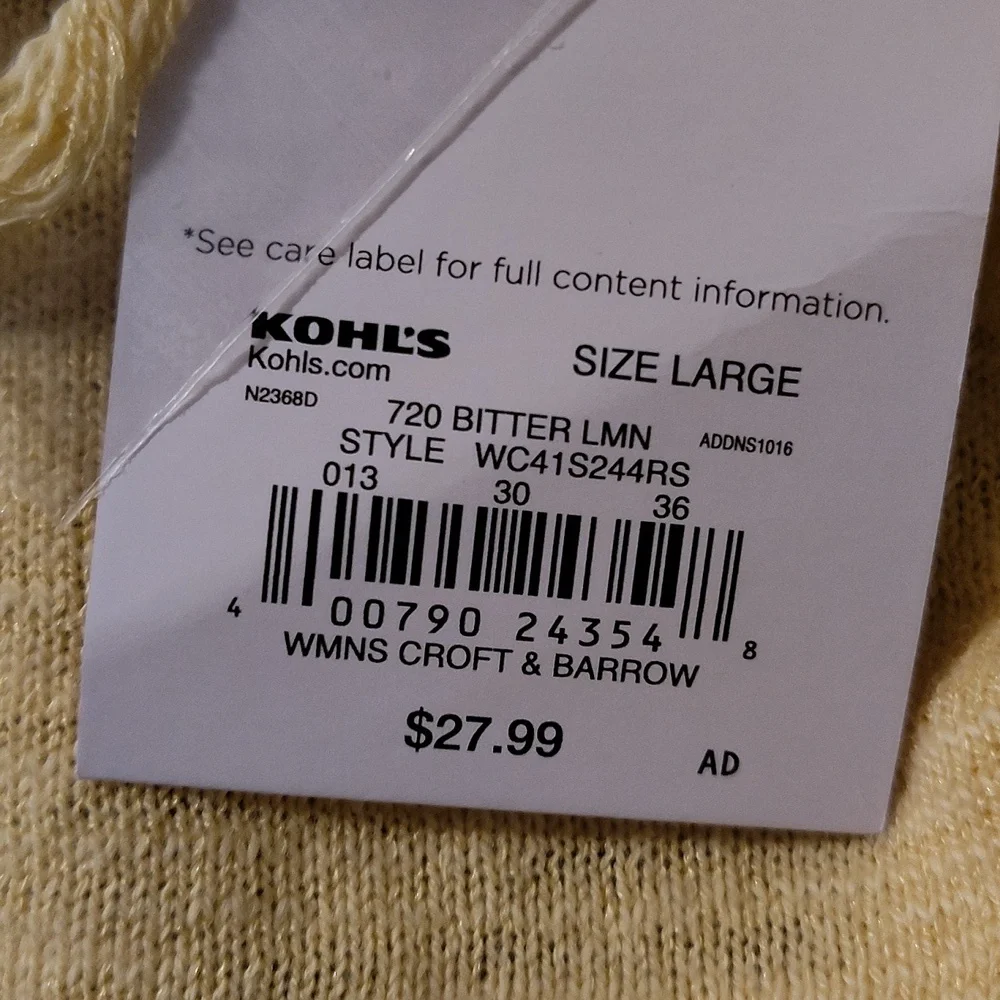 Spring Time Yellow Cardigan - Picture 5 of 6